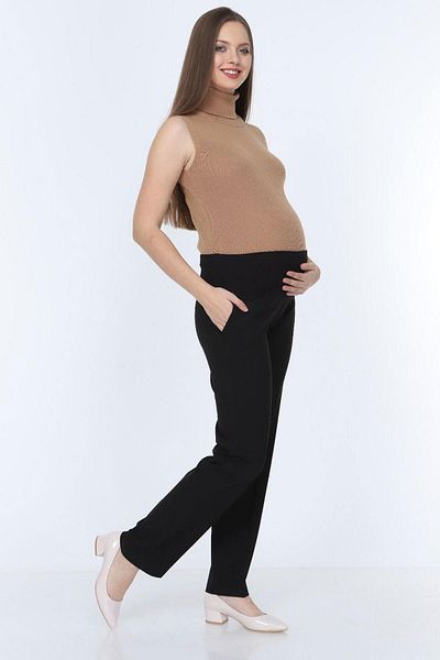 Işşıl 4349-Maternity Clothing Pipe Leg Classic Fabric Trousers