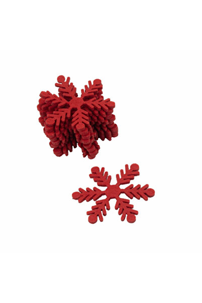 bidoluhobi تمثال ندفة ثلج من اللباد كبير الحجم 7 سم، مجموعة من 5 قطع