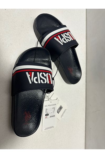 U.S. Polo Assn. U.S. Polo Assn. Boy's Slippers Marine Pattern Modern Meras Slippers