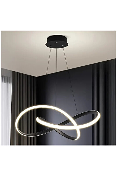 Lambadar Sonsuzluk Model Tekli Sarkıt Led Beyaz Işık UltraPower Led Avize Salon Mutfak Oda Hol Ledli Avize