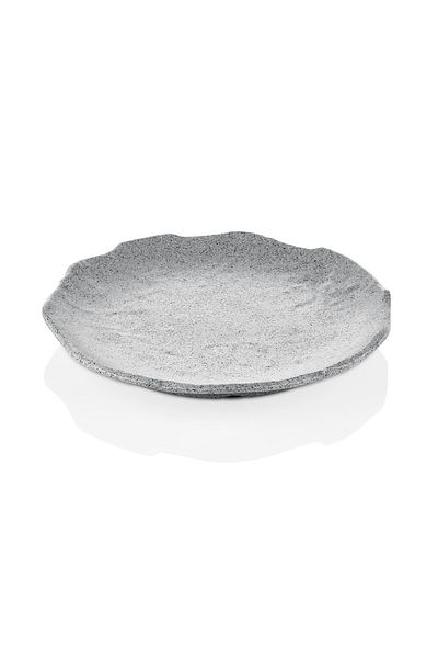 Külsan Dinner plate melamine gray granite color size 28 cm