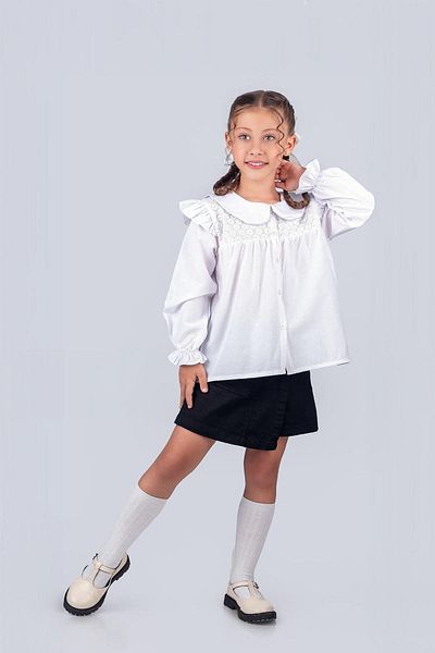 Trend Baby Kids Cămașă de școală pentru fete de 2-5 ani - Brodeli
