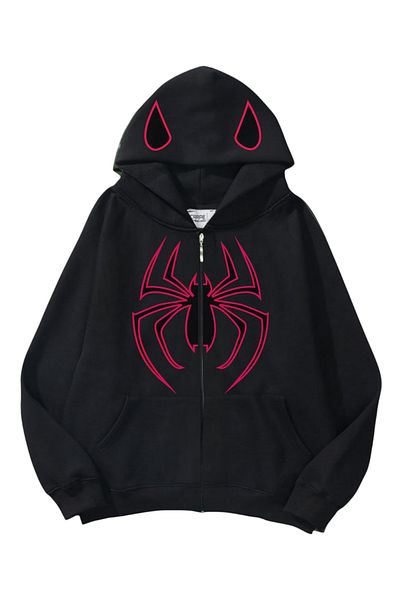 Carpe Pink Dark Spider 3 Thread Oversize Cardigan