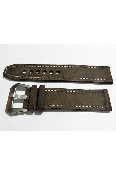 FADO Fossil Greyzi Leather Watch Band - 22mm, (65) Brown, Compatible for Any Watch