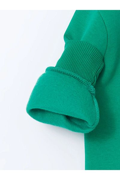 LC Waikiki Lcw Kids Green Crew Neck Printed Boys' Sweatshirt