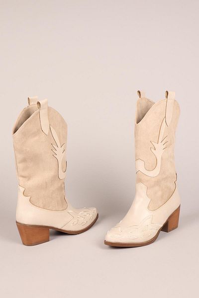 Birikon Efi̇on Suede-Skin Embroidered Ankle Boots Beige