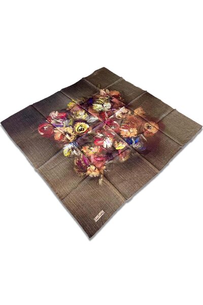 Pierre Cardin وشاح حريري منقوش من مزيج المنك 8382438 - 973