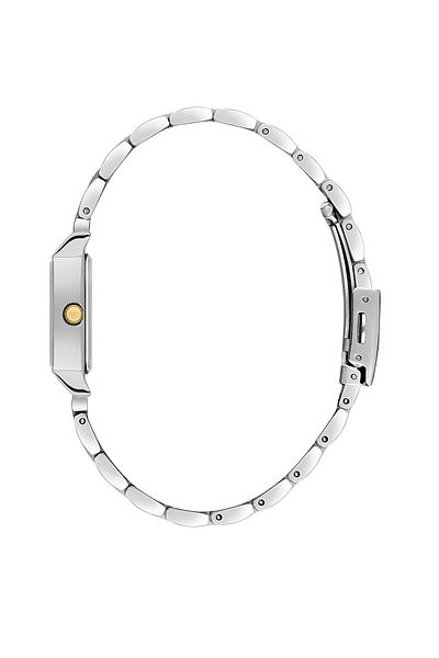 Daniel Klein Dkf.2315A New Trend Cornered Silver Gold Bicolor Women's Wristwatch