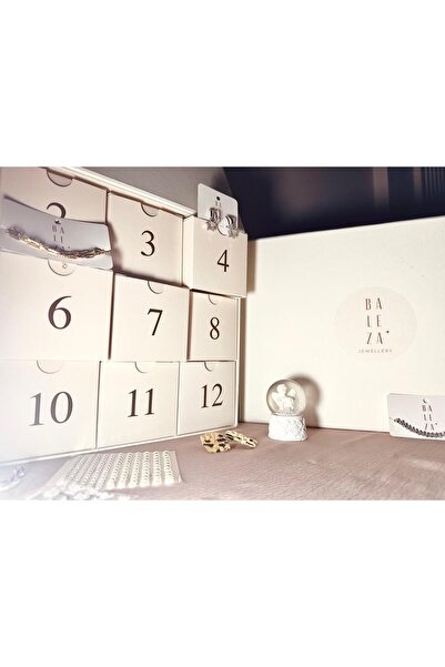 Genel Markalar Takı Advent Calendar 12 Kutu 14 Süpriz Çelik Takı