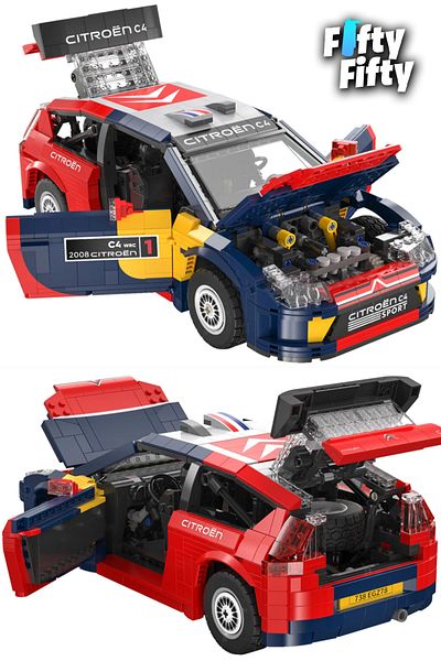 Vagonlife Cada Citroen C4 Wrc 2008 -C62005W (1569 Pieces) Professional Toy Construction Set