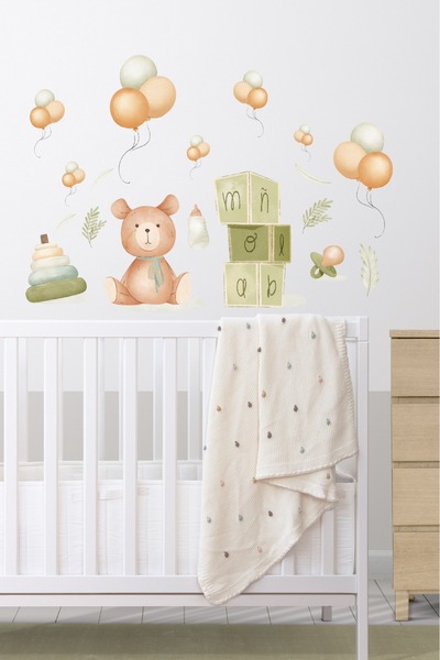 esatoys Balloons Themed Kids Room Sticker Set