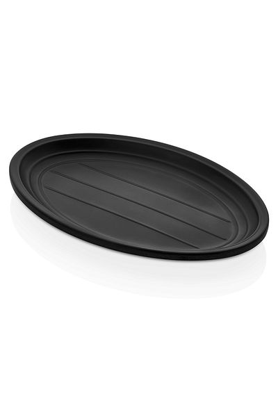 Külsan Black Melamine oval Serving Dish Size 36 cm