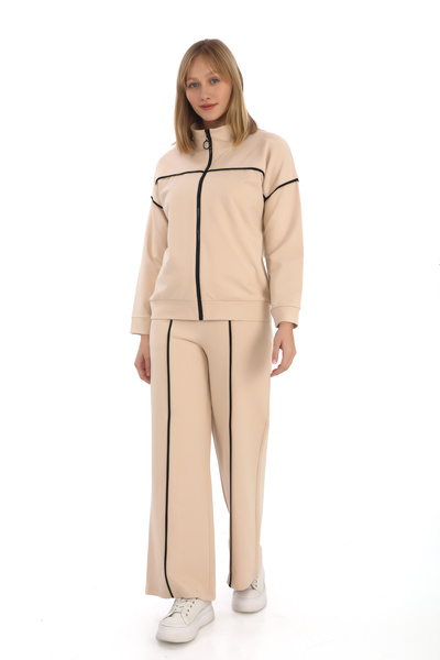 zitex Önü Biyeli Fermuarlı Compact Penye Eşofman Takımı