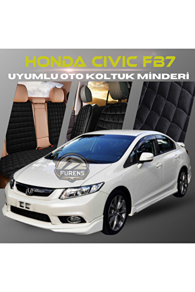 SHOOPLAA Honda Civic FB7 Siyah Renk Tay Tüyü Cepli & Terletmez Sırtlı Oto Kol...