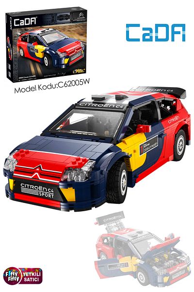 Vagonlife Cada Citroen C4 Wrc 2008 -C62005W (1569 Pieces) Professional Toy Construction Set