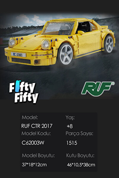 Vagonlife Cada Ruf Ctr 2017 -C62003W (1515 Pieces) Professional Toy Construction Set