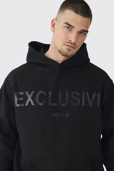 NEWLAKER Unisex Oversize Exclusive Printed Hooded Sweatshirt