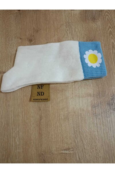 ENEFENDİ Λευκές κάλτσες χωρίς ραφή Daisy - Αρωματικές κάλτσες, 36-40