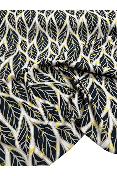 ipekkumaş Leaf Pattern Dress Shirt Crepe Fabric Our Product Is Sold in Pieces...
