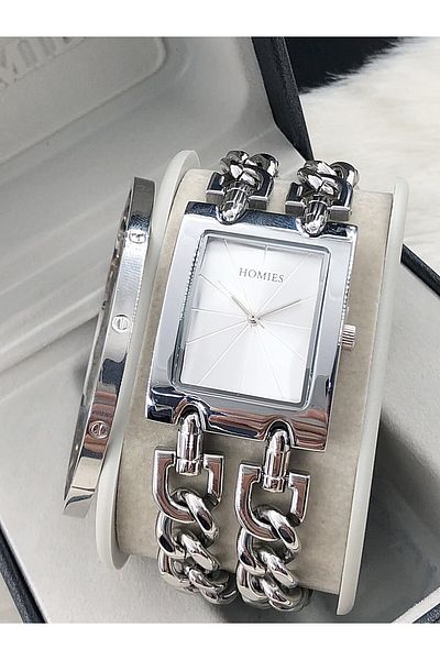 Homies New Season Steel Bracelet Wrist Watch with Gift - Hmsby- 2024121017