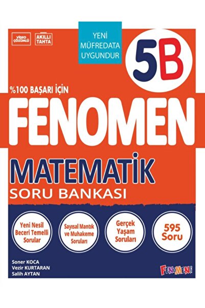 fenomen okul FENOMEN 5 MATEMATİK (B) SORU BANKASI