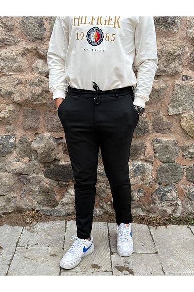 gd goldoremi 6649 Ανδρικό Lycra Slim Fit ελαστικό κορδόνι μέσης από ατσάλι Άνετο Jogger