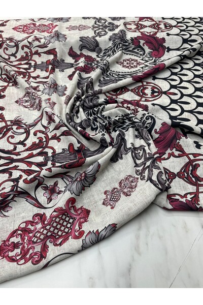 ipekkumaş قماش كريب لقميص الملابس بنمط التطريز، يتم بيع منتجنا قطعة واحدة 1 متر