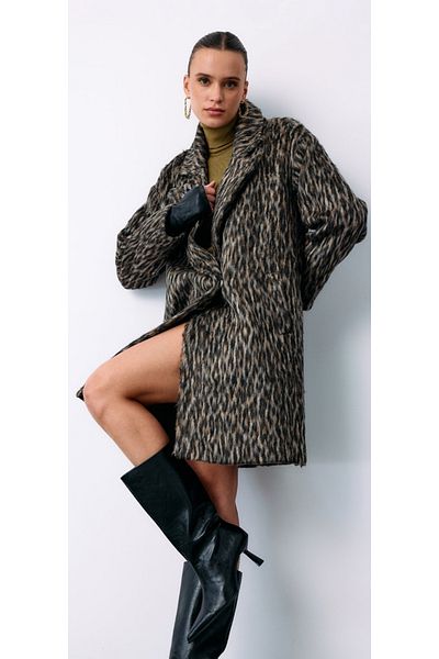 Sateen Our Leopard Sale Coat