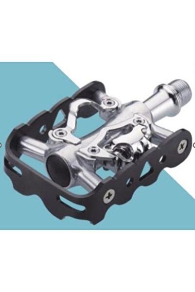 Bianchi Briviga Pedal Hf-707 Mtb/trekkıng Tek Taraf Kilitli Gümüş