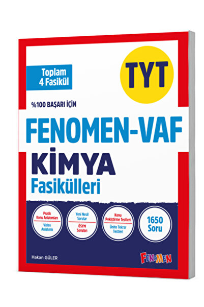 fenomen okul FENOMEN - VAF TYT KİMYA FASİKÜL SETİ (1-2-3-4. FASİKÜL)