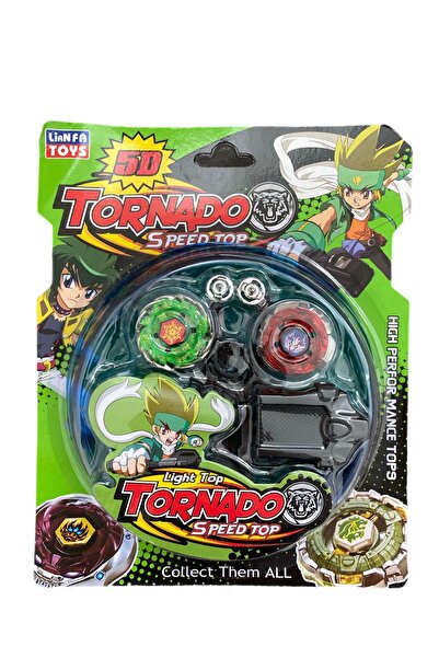 alpmodel Tornado Beyblade 2 Li Metal Topaç Fırlatma Seti Arenalı