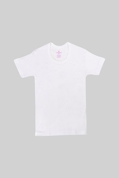 Ceylanoğlu Ribbed Crochet Half Sleeve Children's Undershirt 6 Pack Gkc331 Girl