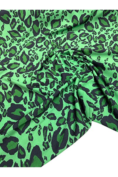 ipekkumaş Green Leopard Pattern Dress Shirt Crepe Fabric Our Product Is Sold ...