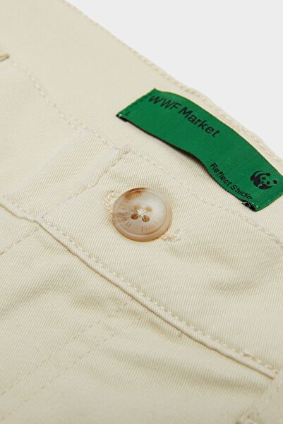 WWF Market Ανδρικό παντελόνι Chino Kaplan - Μπεζ περγαμηνή