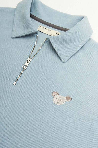 WWF Market Hanorac Polo Super Soft Koala - Albastru