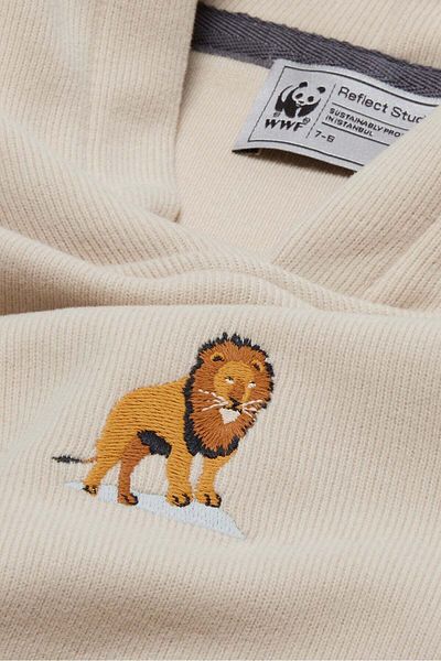 WWF Market Hanorac pentru copii Lion Supersoft - Bej Pergament