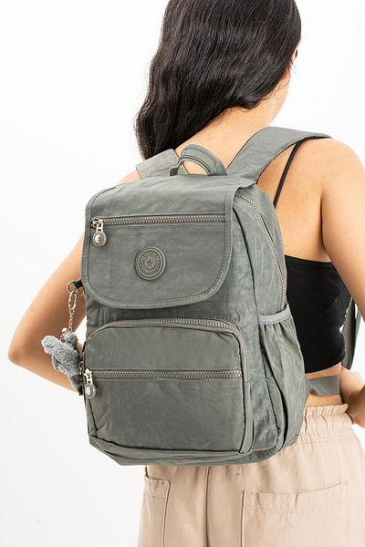 571 Collections Çanta Unisex γκρι μεσαίου μεγέθους εξαιρετικά ελαφριά τσάντα - Πολλαπλές τσέπες (Μοντέλο: 571-4A)