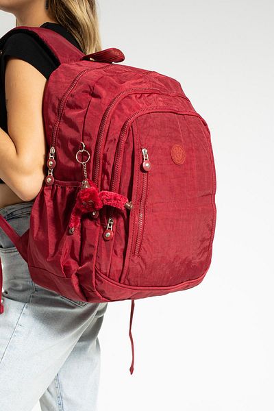 571 Collections Çanta Waterproof Red Backpack - Ultra Light, Multi-Pocket (Model: 571-1D)
