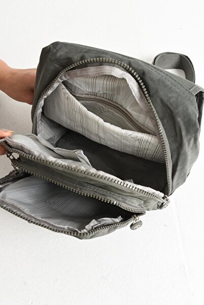 571 Collections Çanta Γκρι Ultra Light Γυναικείο Σακίδιο Πλάτης και Τσάντα - Μοντέλο: 571-5A