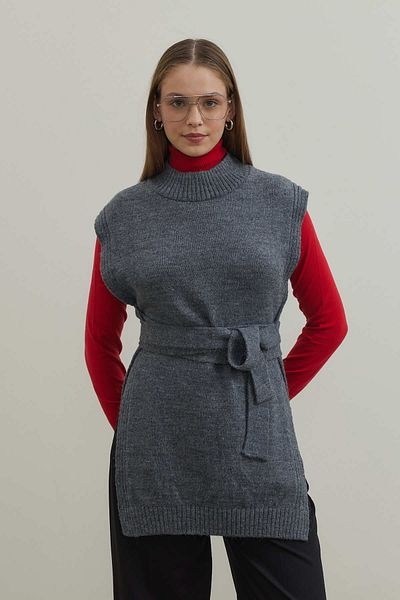 Tailors Room Tricotaje cu dantelă antracit melange