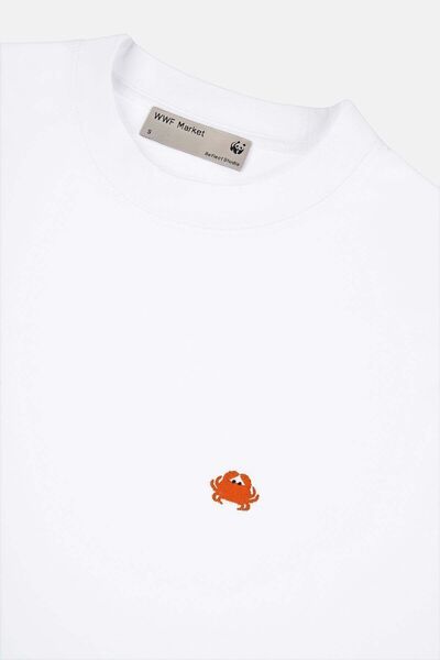 WWF Market Λευκό μπλουζάκι Supreme Crabs Oversize