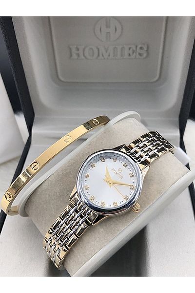 Homies New Season Wrist Watch and Steel Bracelet Gift - Hmsby- 2024121020