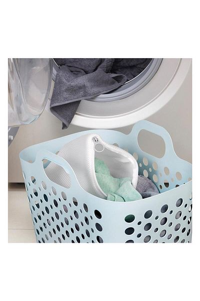 IKEA Slıbb Laundry Bag White-Grey 22X22X19 cm