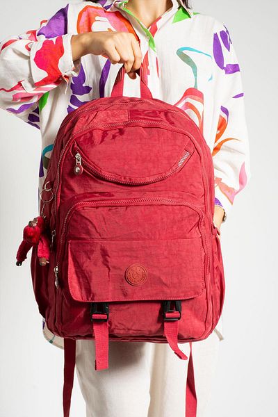 571 Collections Çanta Red Waterproof Ultra Light Backpack with Multiple Pockets - 571-1H