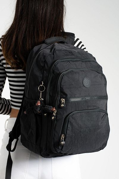 571 Collections Çanta Unisex Μαύρο Ultra Light Crinkle Backpack - Πολλαπλές τσέπες (Μοντέλο: 571-2C)