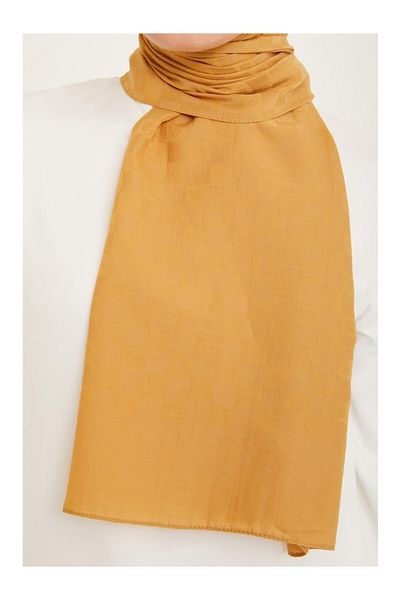 Armine Trend P.monogram Shawl2 21054 - Μουστάρδα