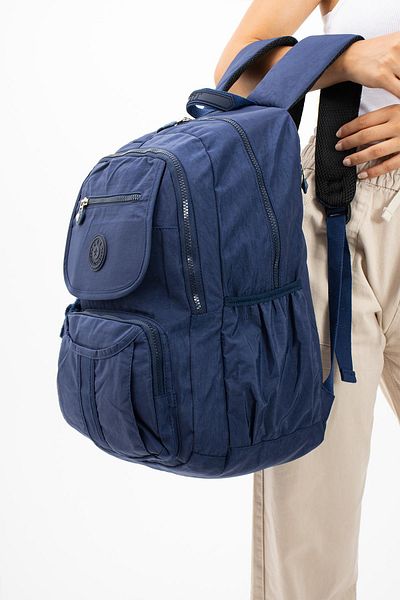 571 Collections Çanta Εξαιρετικά ελαφρύ αδιάβροχο Unisex σακίδιο πλάτης - Πολλαπλές τσέπες, Navy Model: 571-2E