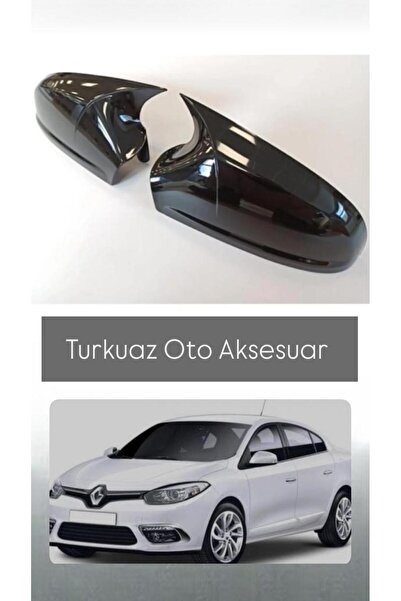 TURKUAZ OTO AKSESUAR RENAULT FLUENCE YARASA AYNA KAPAĞI PARLAK SİYAH AYNA KAPAĞI