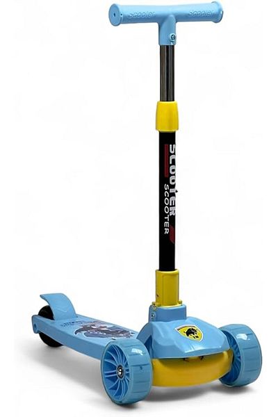 ALBADER 2-in-1 Kick Scooter, Upgraded Adjustable Height Handlebars, Lighted Wheels, Manual Scooter