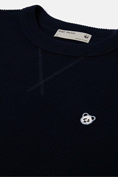 WWF Market Світшот Panda Waffle - темно-синій